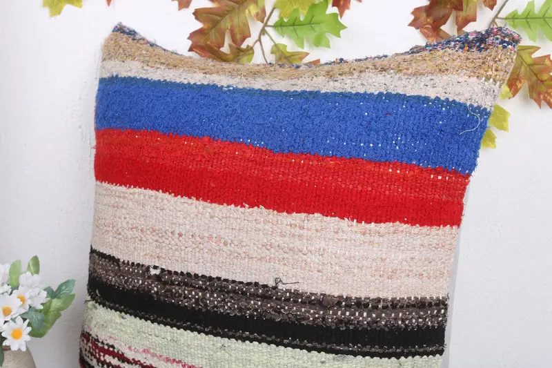 Pillow for Couch, Cushion Case, Retro Throw Cushion Case, Pillow for Sofa, Interior Designer Pillow, 20x20 White Pillow, Outdoor Patio Cushion Cover - 5