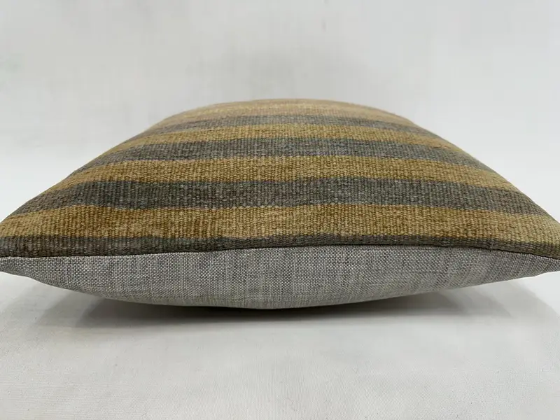 Outdoor Throw Pillow, Interior Designer Pillow, Retro Pillow Case, Kilim Pillow, Cushion Cover, 16x16 Beige Pillow Cover, Vintage Pillow - 5