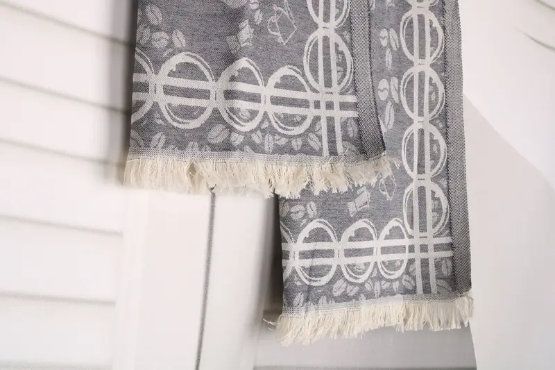 28x20 Cotton Coffee Patterned Towel, Bachelorette Party Gifts For Bride, Bridal Gifts, Turkish Towel Hand Towel, Turkish Tea Towel, Wedding Gift - 8