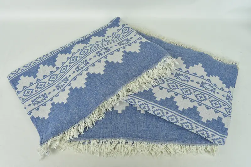 86x56 Cotton Kilim Towel, Gift For Best Friend, Turkish Blanket, Personalized Gifts, Custom Blanket, Shower Curtain, Beach Theme Bachelorette Party - 7