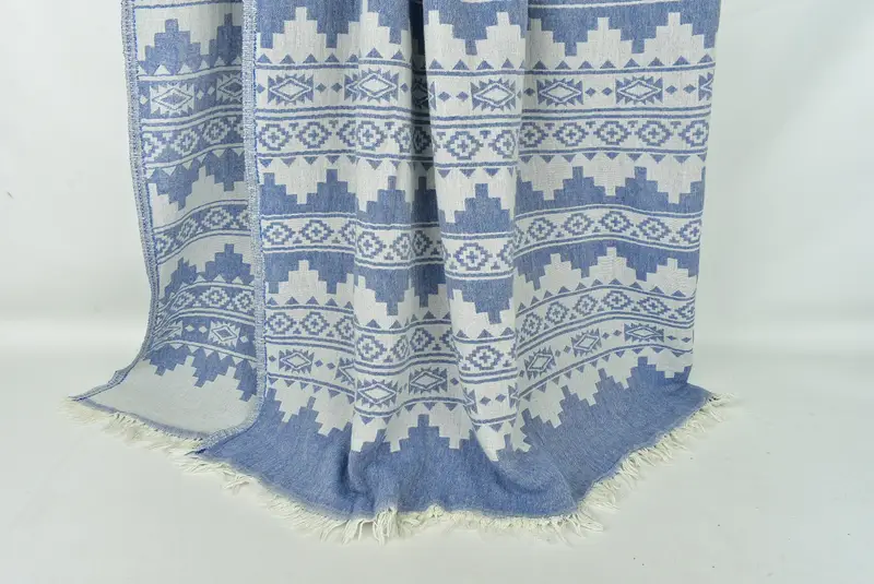 86x56 Cotton Kilim Towel, Gift For Best Friend, Turkish Blanket, Personalized Gifts, Custom Blanket, Shower Curtain, Beach Theme Bachelorette Party - 8