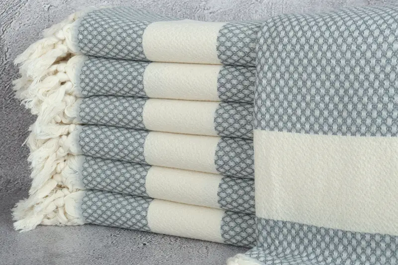 Custom Name Towel, Best Friend Christmas Gift, 68x36 Cotton Geometric Towel, Thin towel, Monogram Turkish Towel, Monogram Beach Towel, Holiday Towel - 2