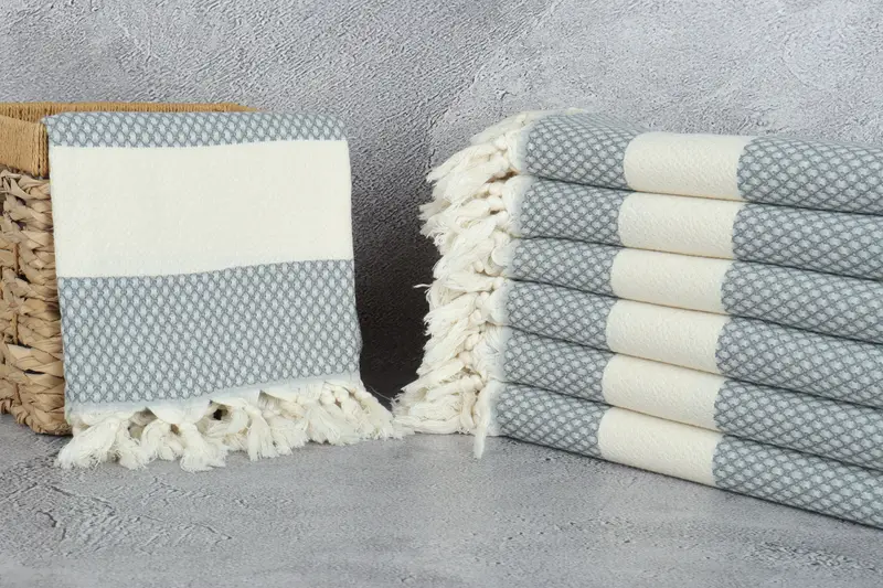 Custom Name Towel, Best Friend Christmas Gift, 68x36 Cotton Geometric Towel, Thin towel, Monogram Turkish Towel, Monogram Beach Towel, Holiday Towel - 5