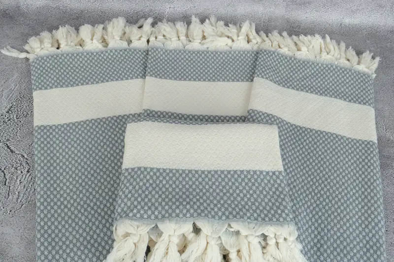 Custom Name Towel, Best Friend Christmas Gift, 68x36 Cotton Geometric Towel, Thin towel, Monogram Turkish Towel, Monogram Beach Towel, Holiday Towel - 8