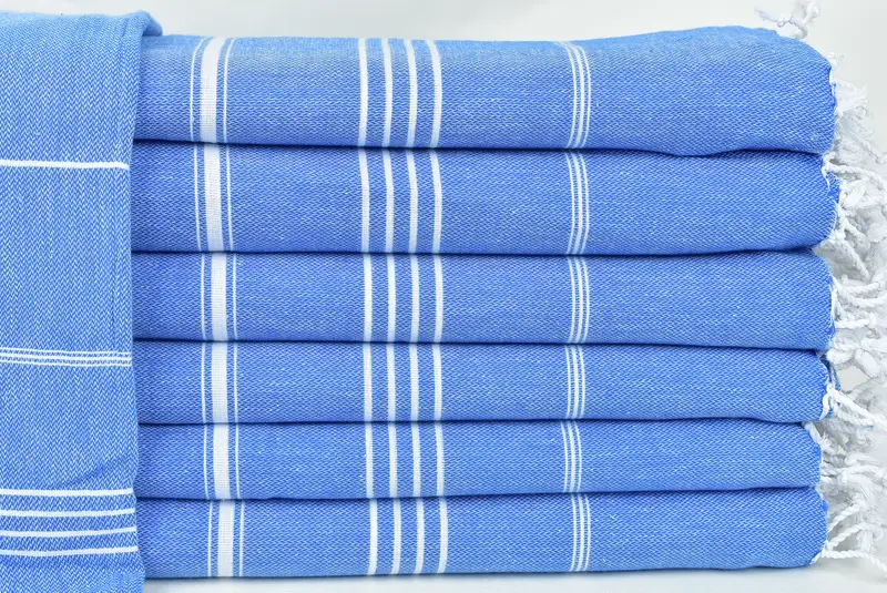 Bridesmaid Proposal Gift, Personalized Gifts, Wedding Favors, Bachelorette Party Items, 88x60 Cotton Striped Towel, Monogram Blanket - 1