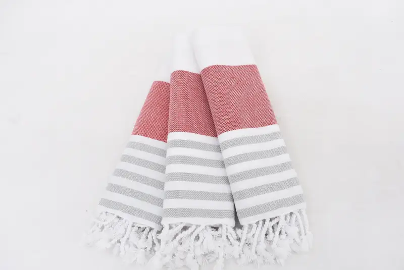 40x24 Cotton Striped Towel, Kitchen Towel, Personalized Hand Towel, Wedding Gift For Bride, Beach Wedding Favor, Guest Towel, Small Bath Towels - 3