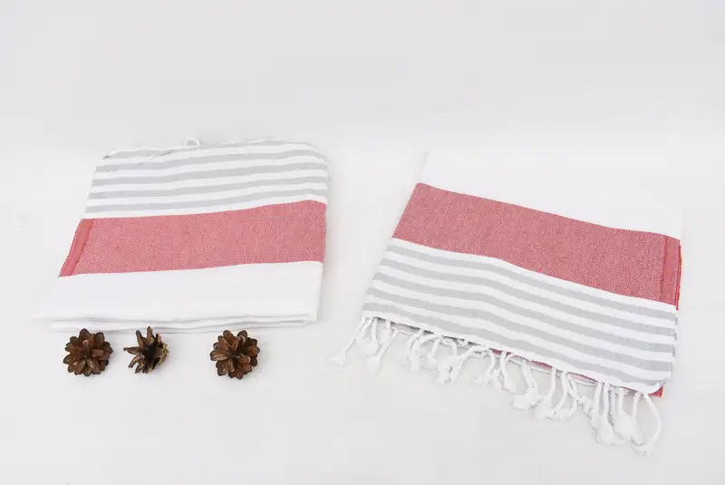 40x24 Cotton Striped Towel, Kitchen Towel, Personalized Hand Towel, Wedding Gift For Bride, Beach Wedding Favor, Guest Towel, Small Bath Towels - 5