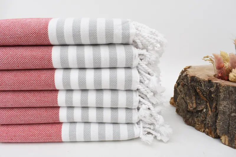 40x24 Cotton Striped Towel, Kitchen Towel, Personalized Hand Towel, Wedding Gift For Bride, Beach Wedding Favor, Guest Towel, Small Bath Towels - 2