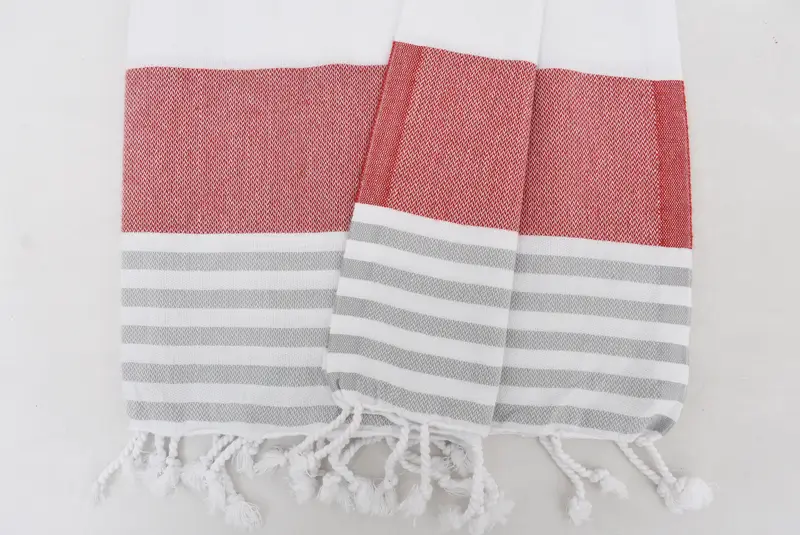 40x24 Cotton Striped Towel, Kitchen Towel, Personalized Hand Towel, Wedding Gift For Bride, Beach Wedding Favor, Guest Towel, Small Bath Towels - 6