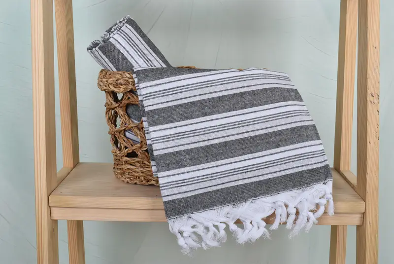 70x40 Cotton Striped Towel, Mexico Bachelorette Party Gifts, Personalized Wedding Gift, Large Turkish Towel, Home Decor Gifts, Bridal Shower Favor - 4