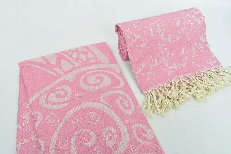Beach Towel Monogram, Housewarming Gift, 70x40 Cotton Carretta Patterned Towel, Bachelorette Party Decorations, Halloween Gifts, Gifts For Him - 8