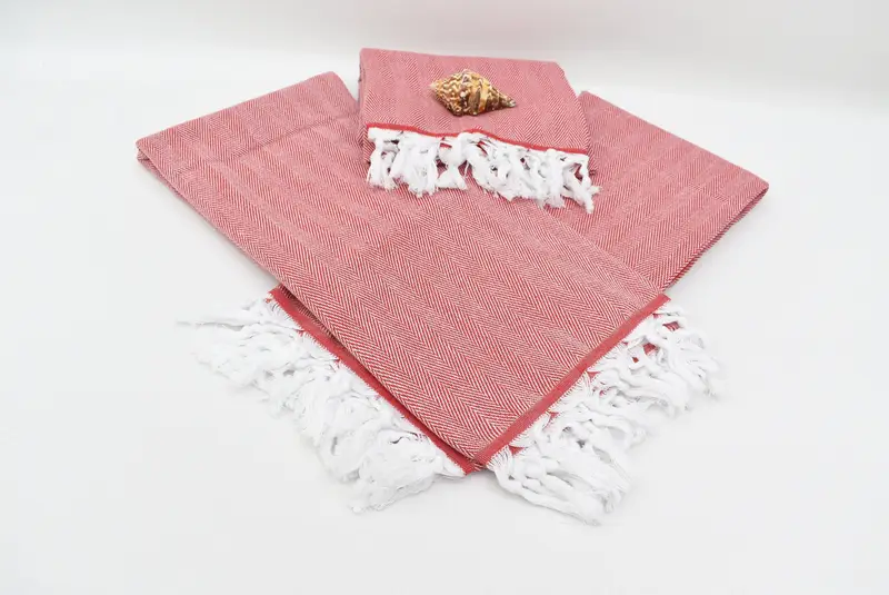 Personalized Bridesmaid Gift, Organic Turkish towel, 70x40 Cotton Herringbone Towel, Gym Towel, Handmade Gift, Bulk Order Towel, Sand-free towel - 8