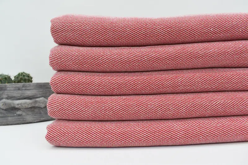 Personalized Bridesmaid Gift, Organic Turkish towel, 70x40 Cotton Herringbone Towel, Gym Towel, Handmade Gift, Bulk Order Towel, Sand-free towel - 2