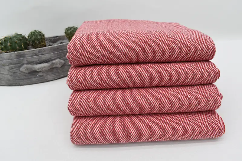 Personalized Bridesmaid Gift, Organic Turkish towel, 70x40 Cotton Herringbone Towel, Gym Towel, Handmade Gift, Bulk Order Towel, Sand-free towel - 7