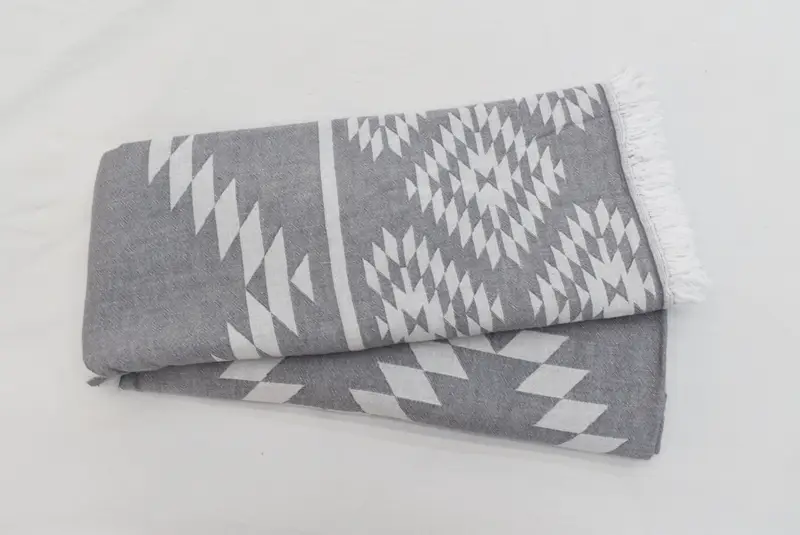 Beach Theme Wedding Gift, Custom Blanket, Decorative Blanket, Best Friend Wedding Gift, 84x56 Cotton Kilim Towel, Bridesmaid Gifts, Throw Blankets - 4
