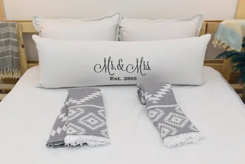 Beach Theme Wedding Gift, Custom Blanket, Decorative Blanket, Best Friend Wedding Gift, 84x56 Cotton Kilim Towel, Bridesmaid Gifts, Throw Blankets - 5