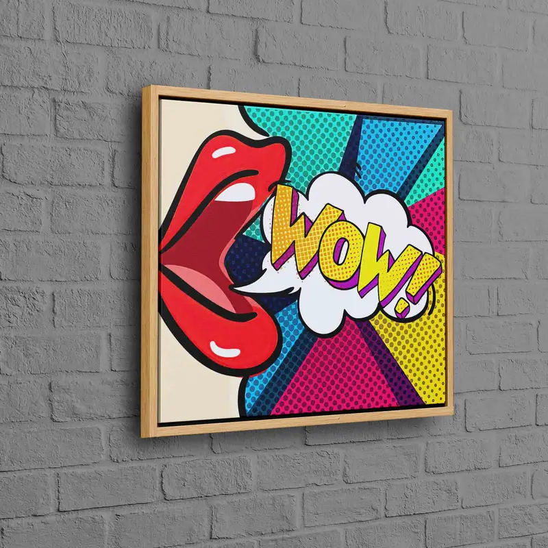 Vibrant Pop Art Canvas: Urban Graffiti Masterpiece Print