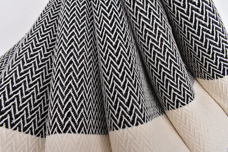 34x18 Cotton Zigzag Design Towel, Mother Of The Groom Gift, Bridesmaid Towel, Wedding Favors, Spa Towel, Personalized Hand Towel, Custom Hand Towel - 5