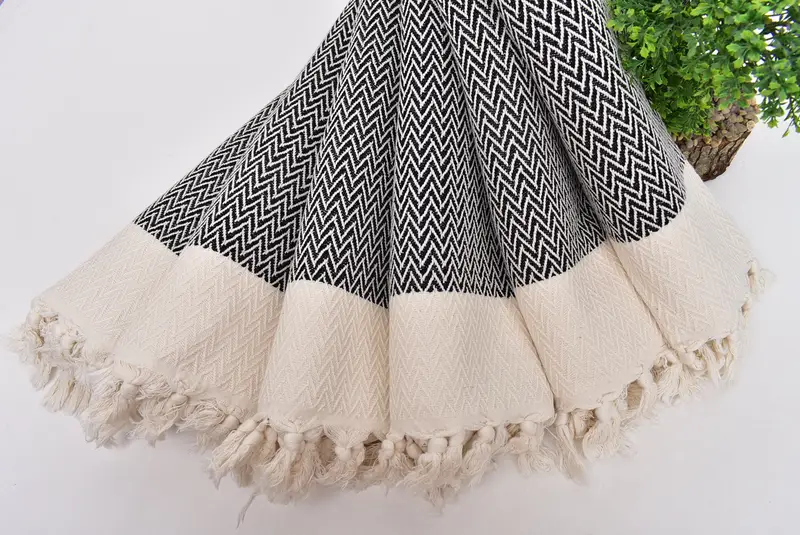 34x18 Cotton Zigzag Design Towel, Mother Of The Groom Gift, Bridesmaid Towel, Wedding Favors, Spa Towel, Personalized Hand Towel, Custom Hand Towel - 4