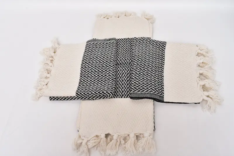 34x18 Cotton Zigzag Design Towel, Mother Of The Groom Gift, Bridesmaid Towel, Wedding Favors, Spa Towel, Personalized Hand Towel, Custom Hand Towel - 6