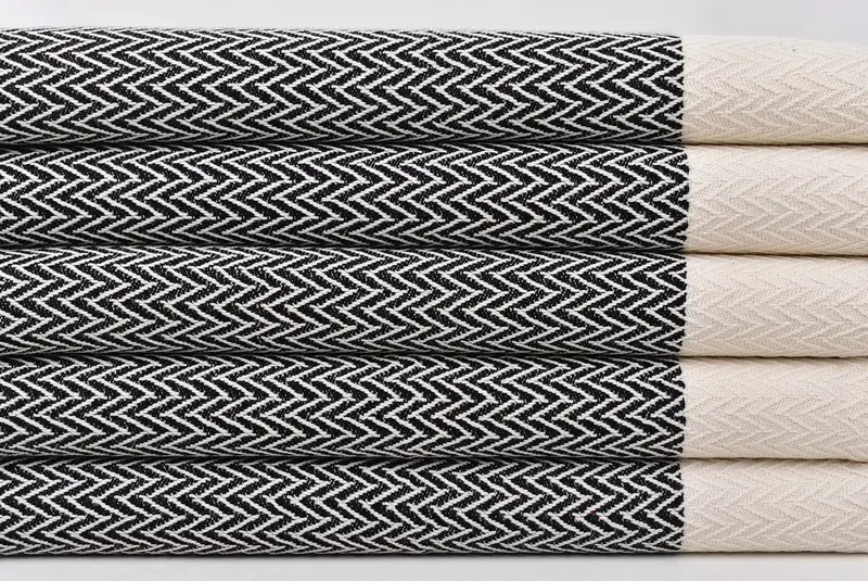 34x18 Cotton Zigzag Design Towel, Mother Of The Groom Gift, Bridesmaid Towel, Wedding Favors, Spa Towel, Personalized Hand Towel, Custom Hand Towel - 2