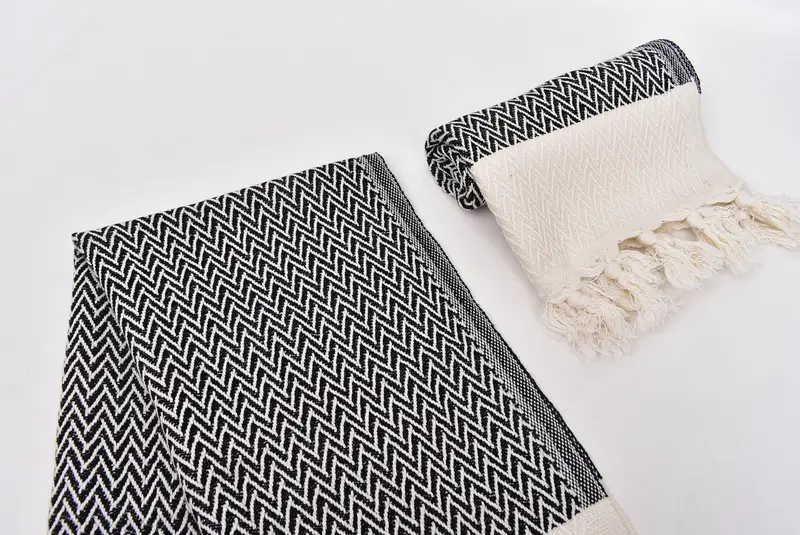 34x18 Cotton Zigzag Design Towel, Mother Of The Groom Gift, Bridesmaid Towel, Wedding Favors, Spa Towel, Personalized Hand Towel, Custom Hand Towel - 7