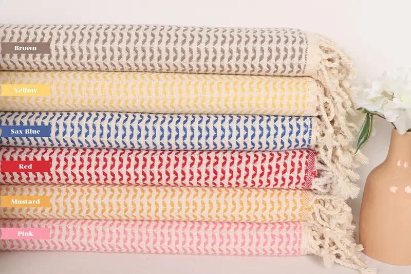 Gift For Boyfriend, Turkish Bath Towel Set, Absorbent Turkish towel, Organic Towel, Gift For Her, Monogram Beach Towel, 70x40 Cotton Diamond Towel - 1