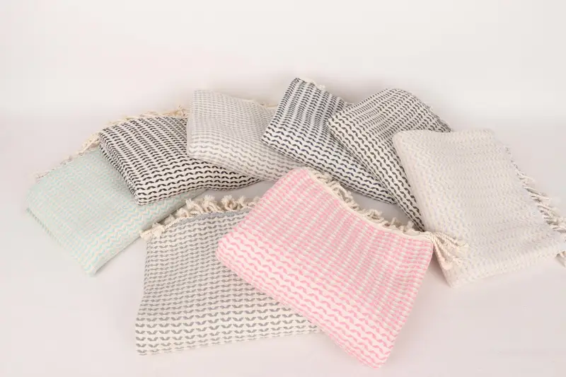 Gift For Boyfriend, Turkish Bath Towel Set, Absorbent Turkish towel, Organic Towel, Gift For Her, Monogram Beach Towel, 70x40 Cotton Diamond Towel - 3