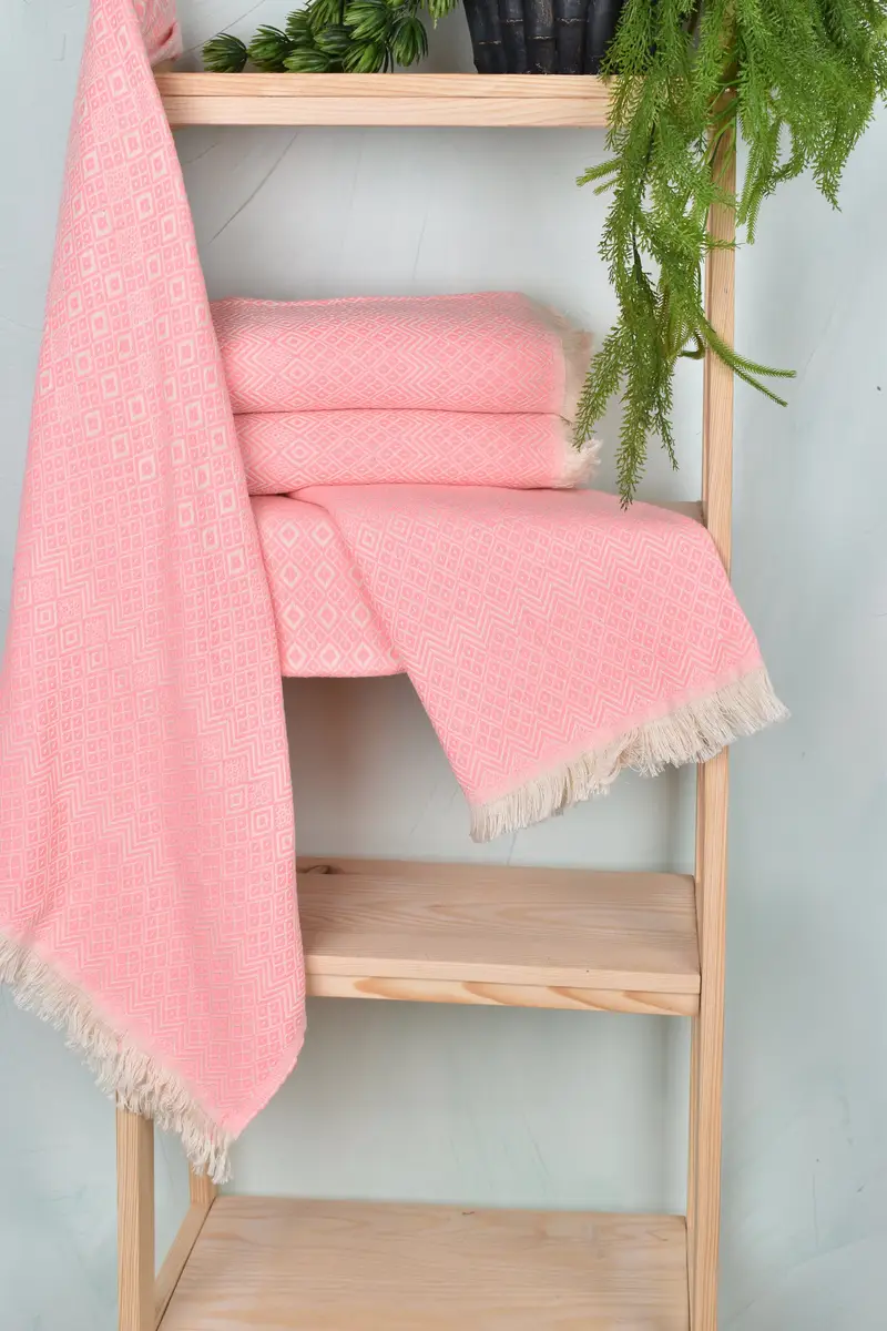 Housewarming Gift, Lightweight towel, Large Turkish Towel, Turkish Towel Bulk, Summer Towel, Bachelorette Party Favor, 70x40 Cotton Diamond Towel - 6
