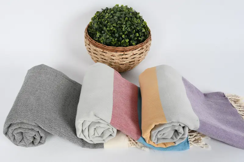 Merry Christmas Gifts, Monogram Beach Towel, Quick-dry peshtemal, Beach Towel Bulk, Lightweight Turkish towel for beach, 68x36 Cotton Set of 8 Towel - 7