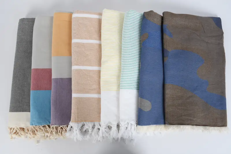 Merry Christmas Gifts, Monogram Beach Towel, Quick-dry peshtemal, Beach Towel Bulk, Lightweight Turkish towel for beach, 68x36 Cotton Set of 8 Towel - 4