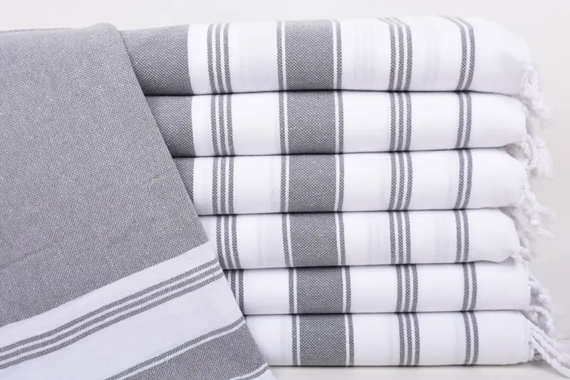 44x22 Cotton Striped Towel, Guest Towel, Custom Hand Towel, Turkish Hand Towel, Customized Towels, Bachelorette Towel, Personalized Kitchen Towel - 1