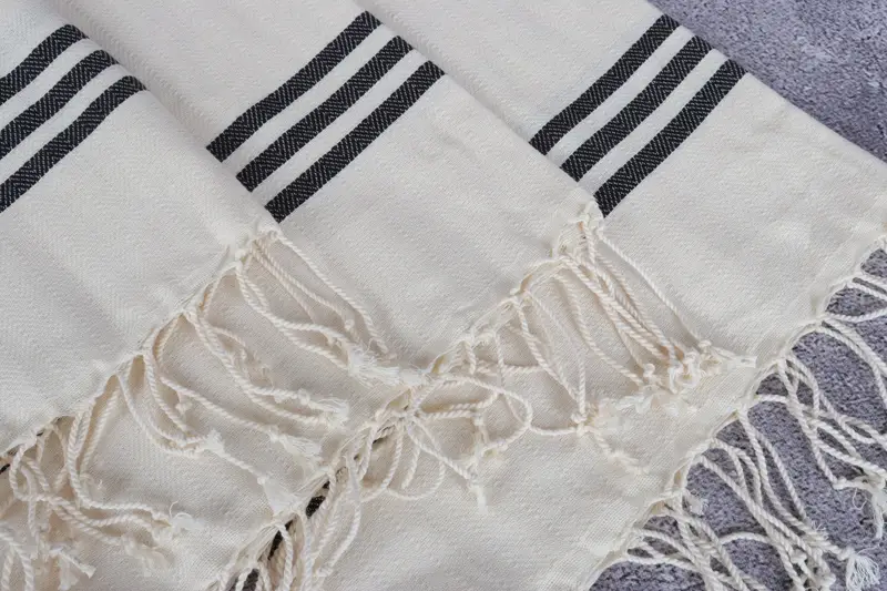 Personalized Kitchen Towel, Monogram Kitchen Towel, Turkish Towel, Boyfriend Gift, Bridal Shower Gift, Custom Hand Towel, 36x24 Cotton Striped Towel - 5