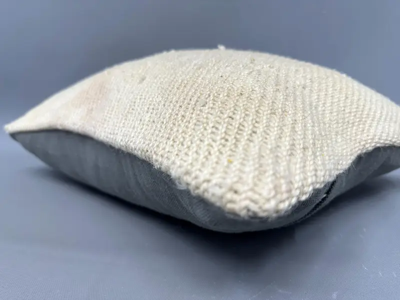 Pillow Sham, Gift Pillow, One Of A Kind Cushion Cover, 12x20 Beige Cushion, Antique Pillows, Turkish Pillow, Meditation Pillow Sham - 6