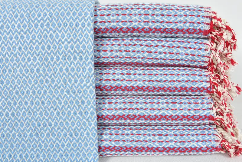 Organic towel, 70x40 Cotton Diamond Towel, Turkish Towel USA, Handmade Gift, Wedding Towel, Fouta towel, Custom Wedding Gift From Bridesmaid - 1