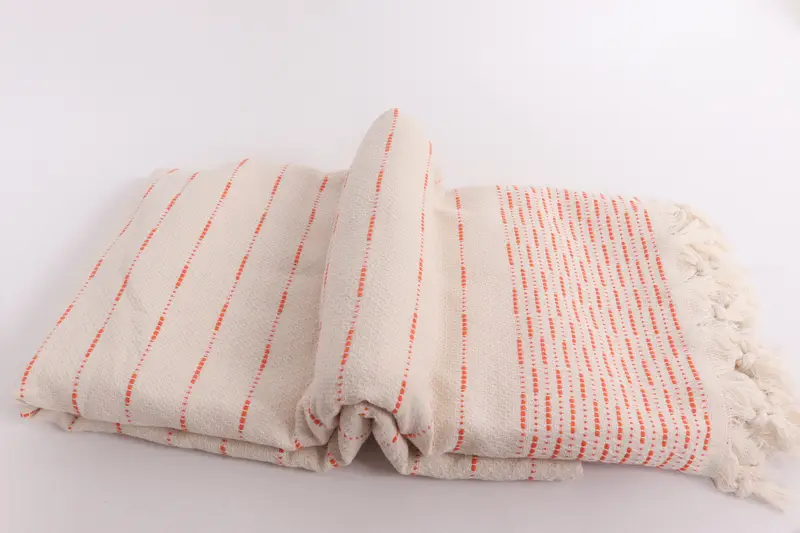 Custom Shower Curtain, 98x92 Cotton Striped Design Towel, Personalized Gifts, Custom Gifts, Woven Throw Blanket, Turkish Bedcover, Monogram Blanket - 6