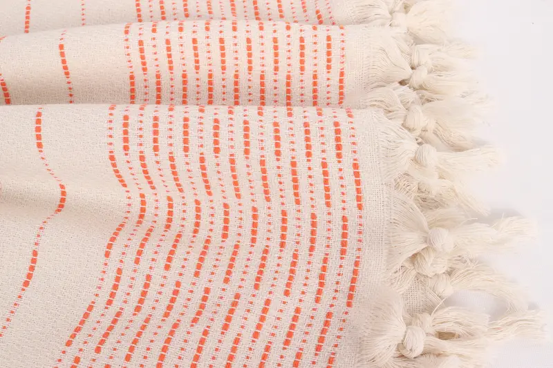 Custom Shower Curtain, 98x92 Cotton Striped Design Towel, Personalized Gifts, Custom Gifts, Woven Throw Blanket, Turkish Bedcover, Monogram Blanket - 8