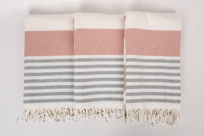 68x36 Cotton Striped Terry Towel, Personalized Gifts, Travel Towel, Bridal Shower Gift, Peshtemal Towel, Bride Gift, Extra large Turkish bath towel - 7