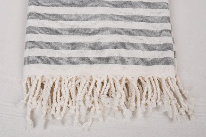 68x36 Cotton Striped Terry Towel, Personalized Gifts, Travel Towel, Bridal Shower Gift, Peshtemal Towel, Bride Gift, Extra large Turkish bath towel - 3