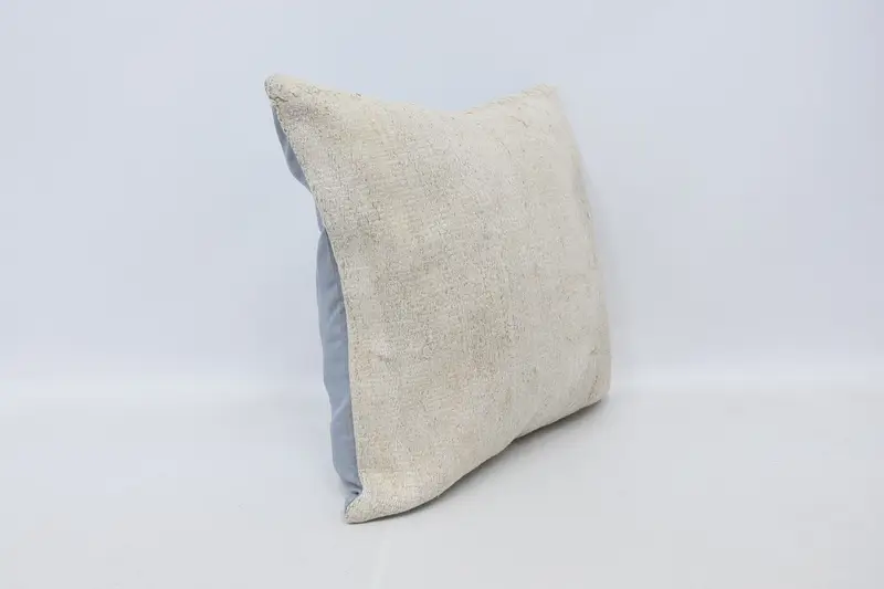 Cushion Cover, Wholesale Pillow Case, Boho Pillow, Handmade Kilim Cushion, 18x18 White Pillow Sham, Pillow for Couch, Bright Cushion - 3