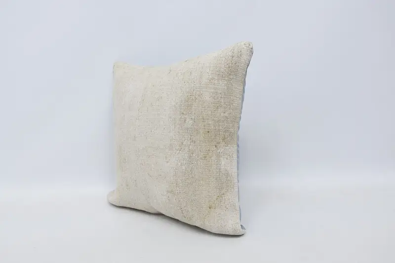 Cushion Cover, Wholesale Pillow Case, Boho Pillow, Handmade Kilim Cushion, 18x18 White Pillow Sham, Pillow for Couch, Bright Cushion - 4