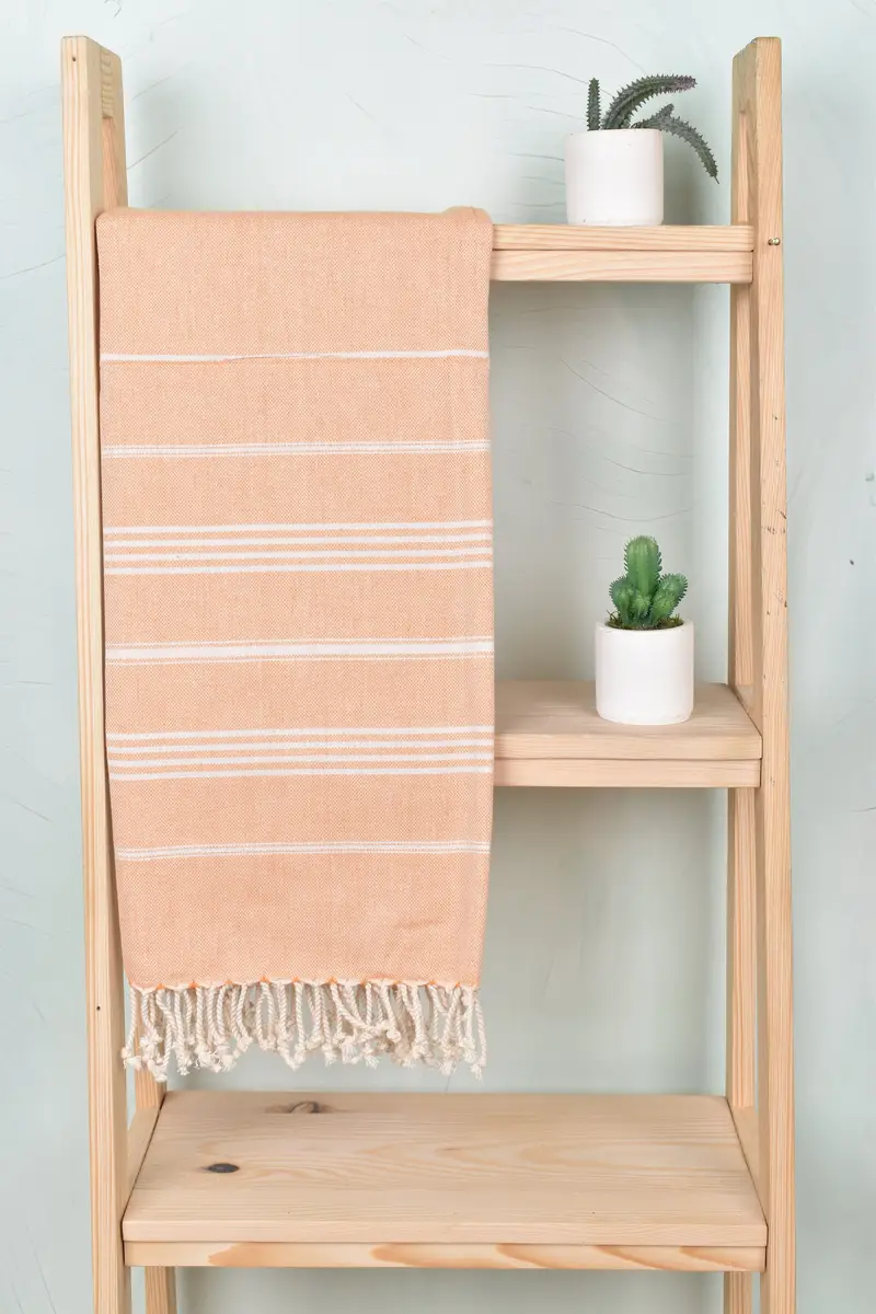 Wedding Day Gift For Bride, Home Decor Gifts, Wedding Gift, Bath towel, 68x40 Cotton Striped Towel, Custom Wedding Towel, Friends Beach Towel - 8