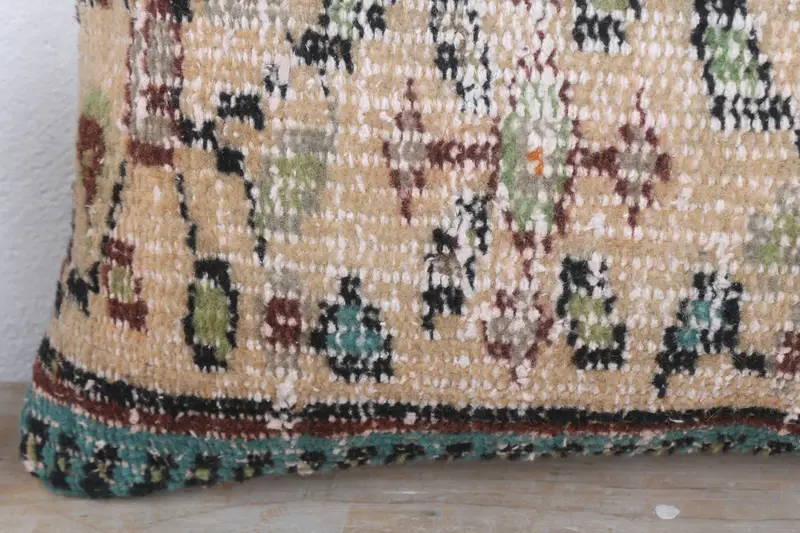 Antique Pillows, Morroccon Kilim Cushion Pillow Case, 12x20 Beige Cushion, Chair Cushion Cover, Kilim Pillow, Turkish Pillow, Pillow Case - 3