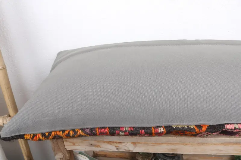 Boho Pillow, Turkish Pillow, Pillow for Sofa, 16x36 Orange Cushion Cover, Bed Pillow Case, Cushion Case, Decorative Throw Pillow Sham - 7