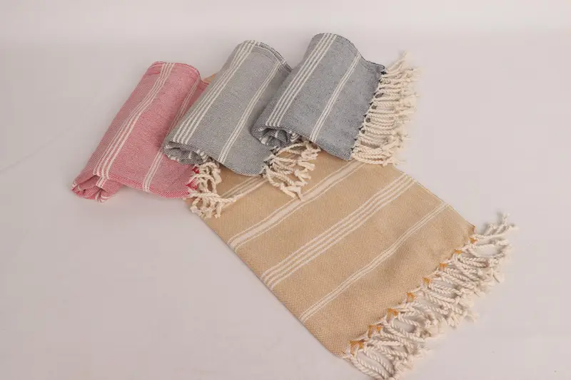 Turkish Hand Towel, Small Bath Towels, Towel With Name, 38x24 Cotton Striped Towel, Valentines Gift, Personalized Kitchen Towel, Bulk Order Towel - 5