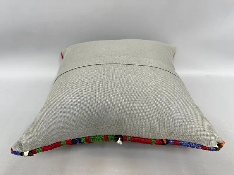Aztec Cushion Cover, Interior Designer Pillow, Antique Pillows, Cushion, Ethnical Kilim Rug Pillow, 18x18 Green Pillow Sham - 7