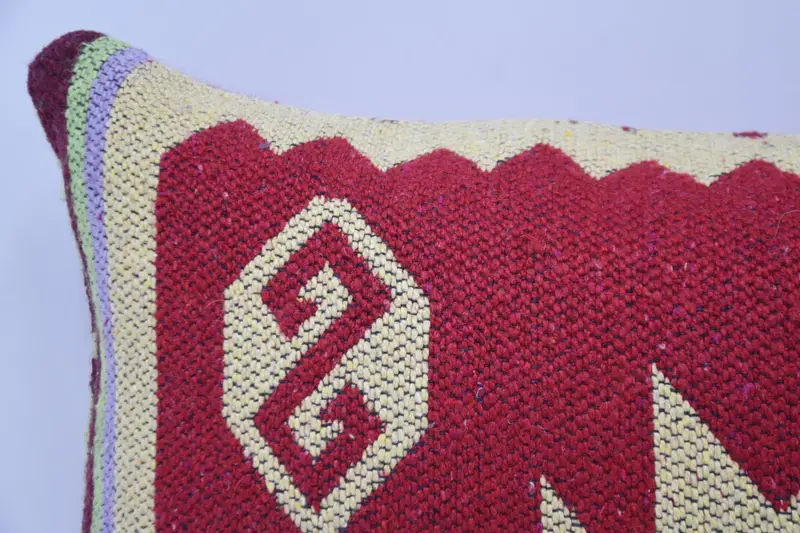 Lounge Throw Pillow Case, Pillow Cover, 12x24 Red Pillow Case, Home Decor Pillow, Interior Designer Pillow, Ethnic Throw Cushion, Pillow for Couch - 2