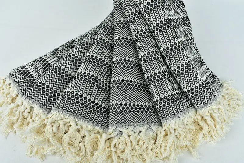Bridesmaid Gift Towel, Cotton towel, Pool Towels, Lightweight Turkish towel for beach, Soft towel, 70x38 Cotton Diamond Towel, Gift For Best Friend - 4