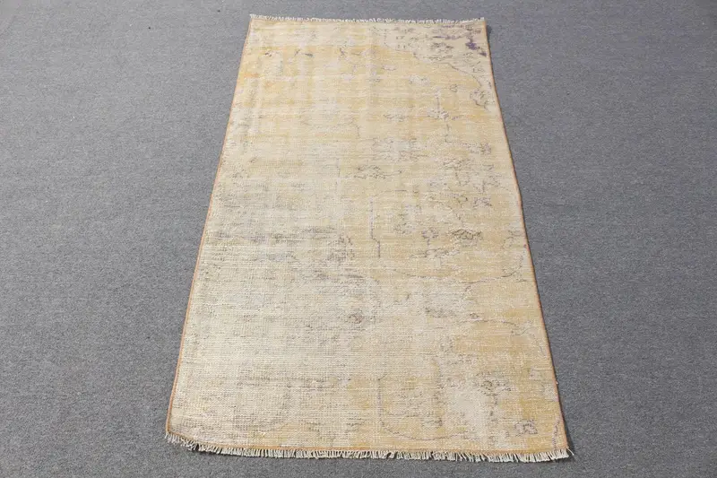 Grün-grauer Karoteppich, 90 x 150 cm, eleganter Bodenbelag