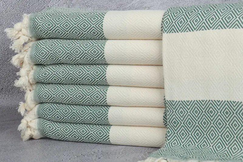 Summer Gift Ideas, 70x40 Cotton Diamond Towel, Hammam Towel USA, Bridal Shower Favor, Absorbent towel, Custom Wedding Gift, Wedding Gifts Towel - 1